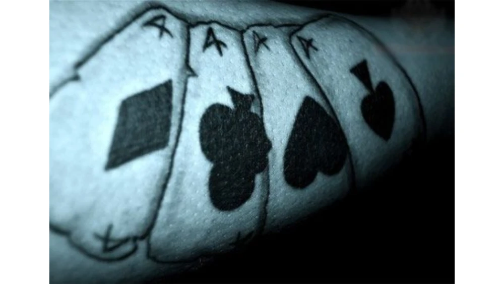 Playing cards tattoo